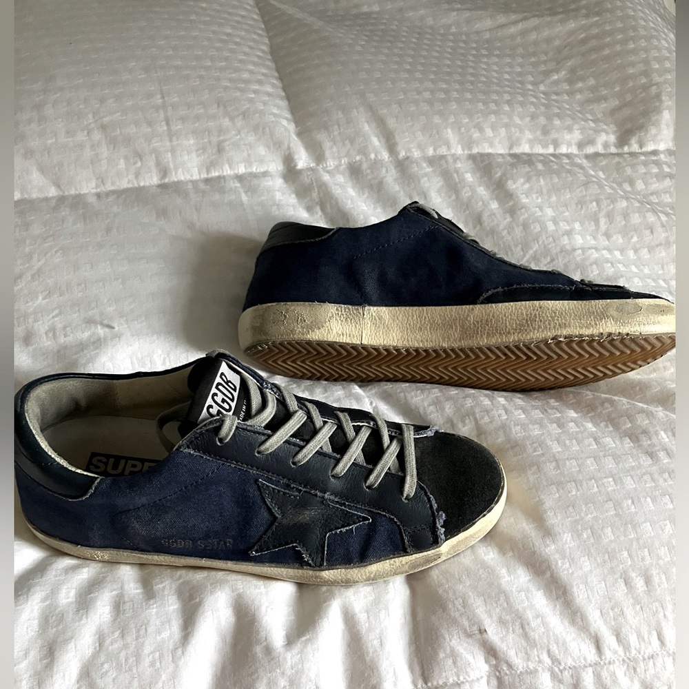 Golden Goose Navy Blue Superstar 38